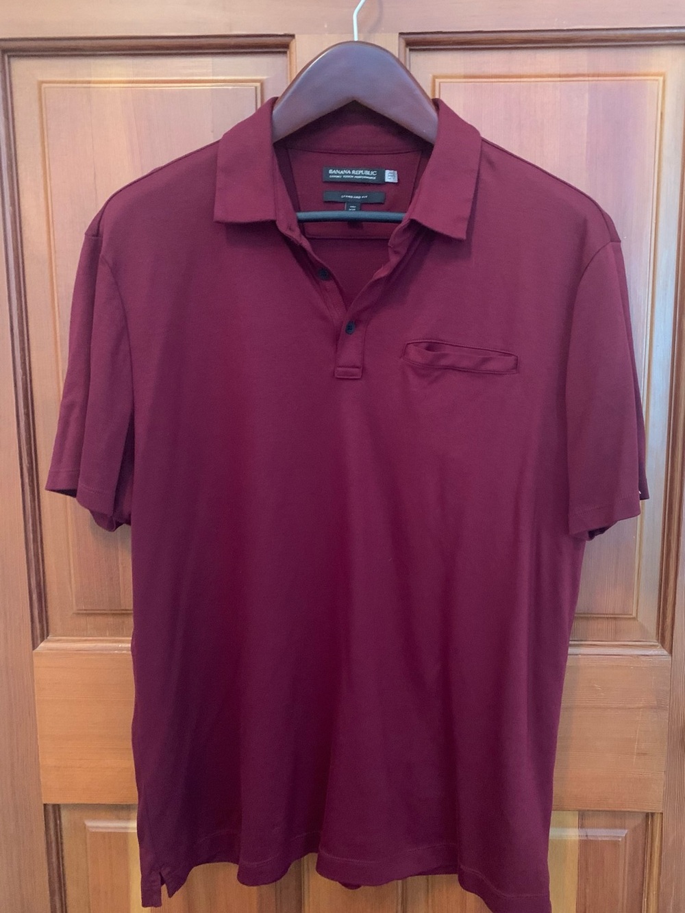Banana Republic Burgundy Men’s Polo Shirt Sz XXL , Like New
